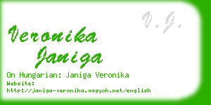 veronika janiga business card